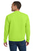 Jerzees 4662M/4662MR Mens Super Sweats NuBlend Pill Resistant Fleece Crewneck Sweatshirt Safety Green Model Back
