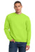 Jerzees 4662M/4662MR Mens Super Sweats NuBlend Pill Resistant Fleece Crewneck Sweatshirt Safety Green Model Front