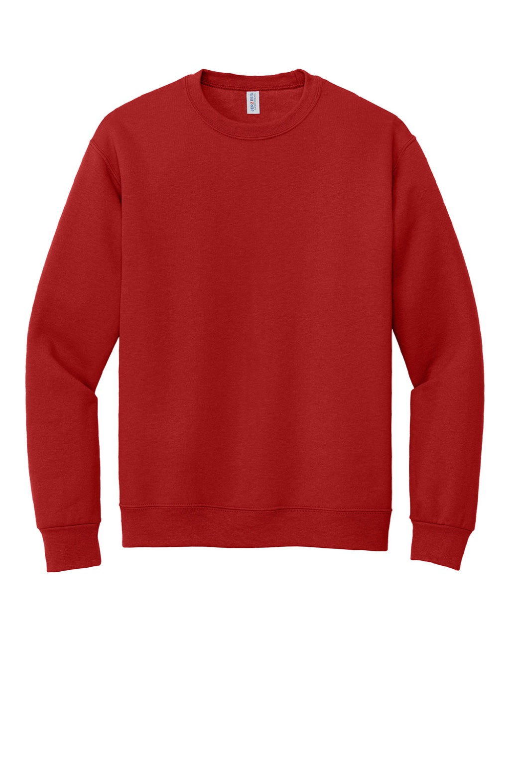 Jerzees 4662M/4662MR Mens Super Sweats NuBlend Pill Resistant Fleece Crewneck Sweatshirt True Red Flat Front