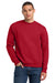 Jerzees 4662M/4662MR Mens Super Sweats NuBlend Pill Resistant Fleece Crewneck Sweatshirt True Red Model Front