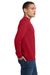 Jerzees 4662M/4662MR Mens Super Sweats NuBlend Pill Resistant Fleece Crewneck Sweatshirt True Red Model Side