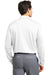 Nike 466364/604940 Mens Stretch Tech Dri-Fit Moisture Wicking Long Sleeve Polo Shirt White Model Back