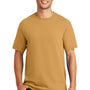 Port & Company Mens Beach Wash Short Sleeve Crewneck T-Shirt - Dijon Yellow