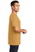 Port & Company PC099 Mens Beach Wash Short Sleeve Crewneck T-Shirt Dijon Yellow Model Side