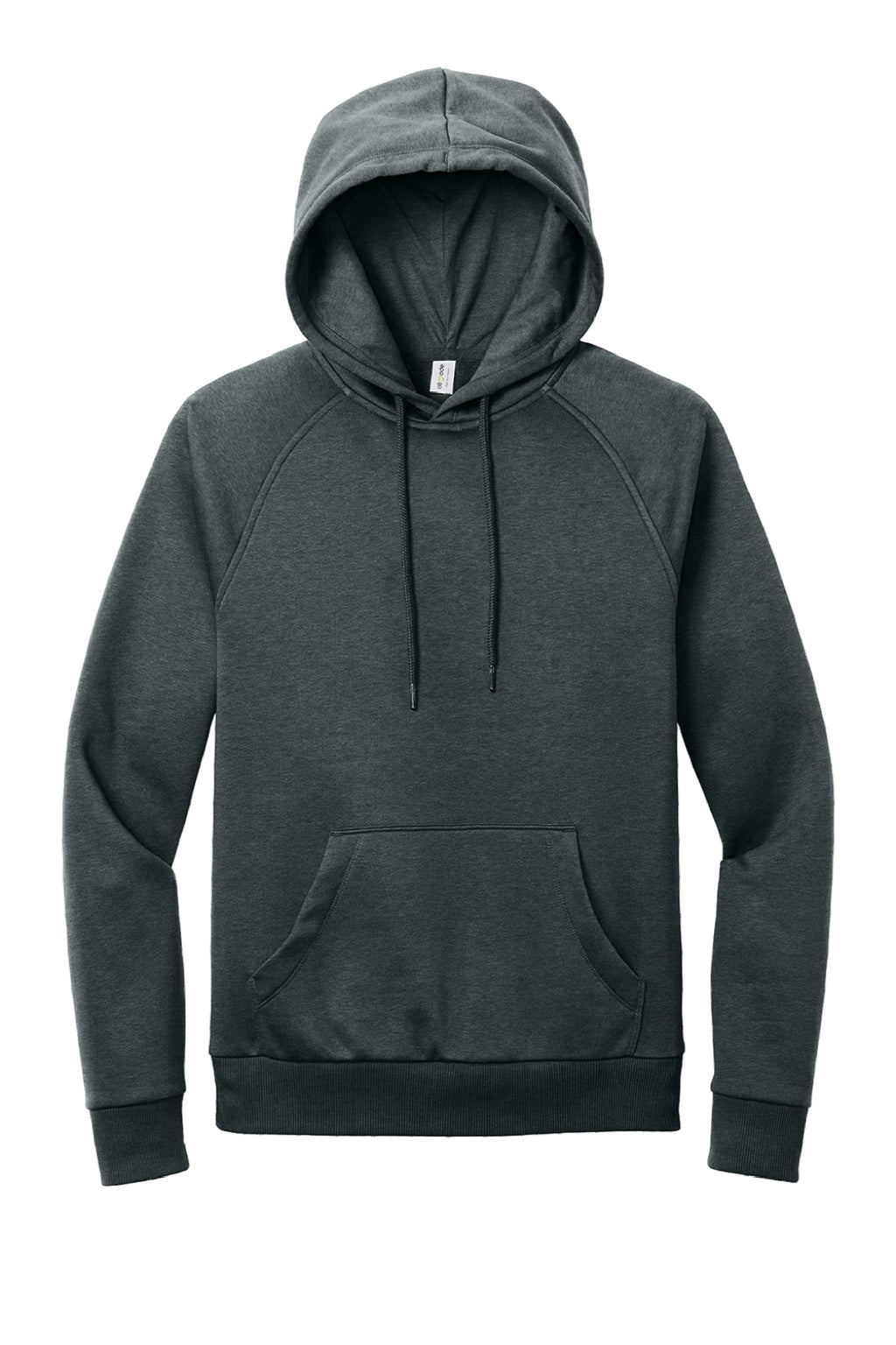 AllMade AL5000 Mens CVC Fleece Hooded Sweatshirt Hoodie w/ Pouch Pocket Heather Terrain Grey Flat Front