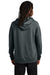 AllMade AL5000 Mens CVC Fleece Hooded Sweatshirt Hoodie w/ Pouch Pocket Heather Terrain Grey Model Back