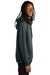 AllMade AL5000 Mens CVC Fleece Hooded Sweatshirt Hoodie w/ Pouch Pocket Heather Terrain Grey Model Side