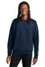 AllMade AL5004 Mens CVC Fleece Crewneck Sweatshirt Rebel Blue Model Front