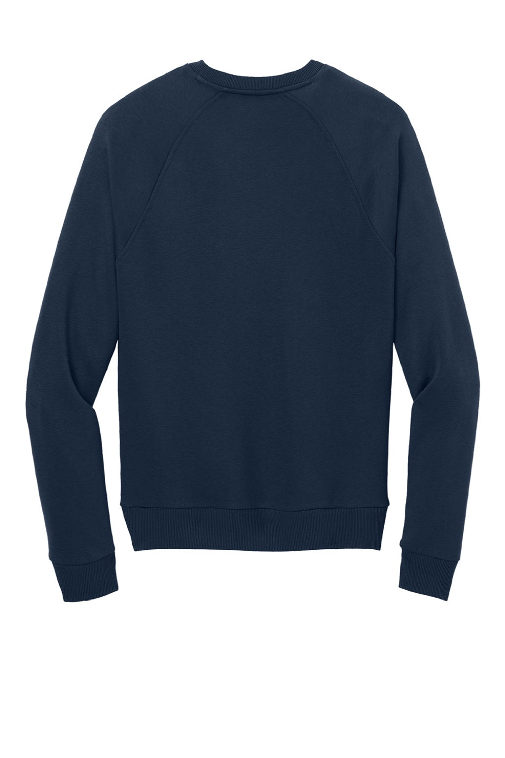AllMade AL5004 Mens CVC Fleece Crewneck Sweatshirt Rebel Blue Flat Back
