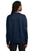 AllMade AL5004 Mens CVC Fleece Crewneck Sweatshirt Rebel Blue Model Back