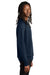 AllMade AL5004 Mens CVC Fleece Crewneck Sweatshirt Rebel Blue Model Side