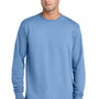 Port & Company Mens Core Long Sleeve Crewneck T-Shirt - Carolina Blue