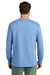 Port & Company PC54LS Mens Core Long Sleeve Crewneck T-Shirt Carolina Blue Model Back