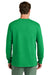 Port & Company PC54LS Mens Core Long Sleeve Crewneck T-Shirt Clover Green Model Back