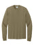 Port & Company PC54LS Mens Core Long Sleeve Crewneck T-Shirt Coyote Brown Flat Front