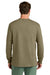 Port & Company PC54LS Mens Core Long Sleeve Crewneck T-Shirt Coyote Brown Model Back