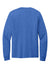 Port & Company PC54LS Mens Core Long Sleeve Crewneck T-Shirt Heather Royal Blue Flat Back