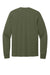 Port & Company PC54LS Mens Core Long Sleeve Crewneck T-Shirt Olive Drab Green Flat Back