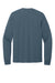 Port & Company PC54LS Mens Core Long Sleeve Crewneck T-Shirt Steel Blue Flat Back