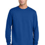 Port & Company Mens Core Long Sleeve Crewneck T-Shirt - True Royal Blue