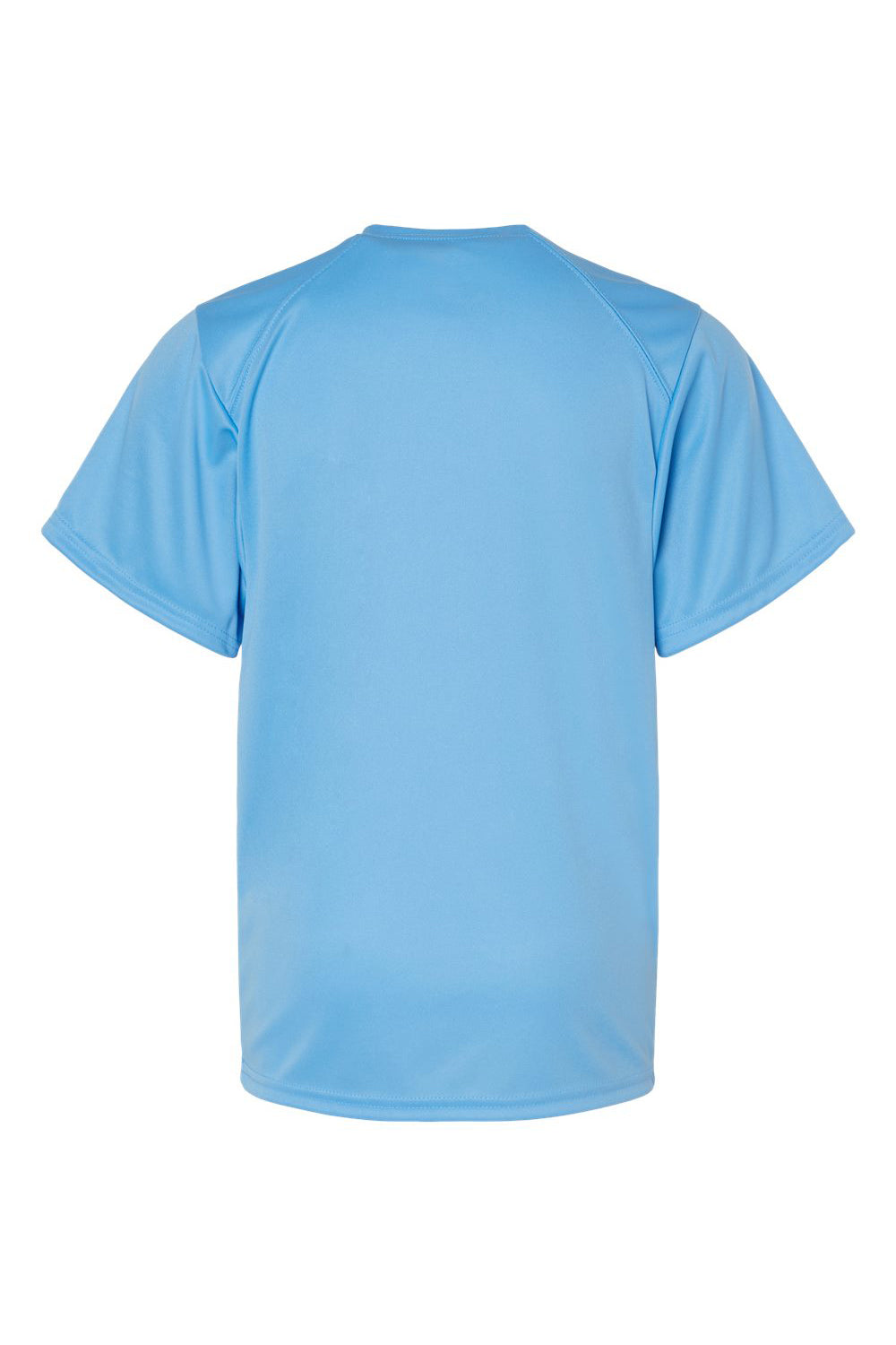 Badger 2120 Youth B-Core Moisture Wicking Short Sleeve Crewneck T-Shirt Columbia Blue Flat Back