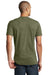 District DT5000 Mens The Concert Short Sleeve Crewneck T-Shirt Military Green Frost Model Back