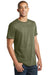 District DT5000 Mens The Concert Short Sleeve Crewneck T-Shirt Military Green Frost Model 3q