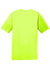 Hanes 4820 Mens Cool DRI Moisture Wicking Short Sleeve Crewneck T-Shirt Safety Green Flat Back