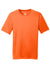 Hanes 4820 Mens Cool DRI Moisture Wicking Short Sleeve Crewneck T-Shirt Safety Orange Flat Front