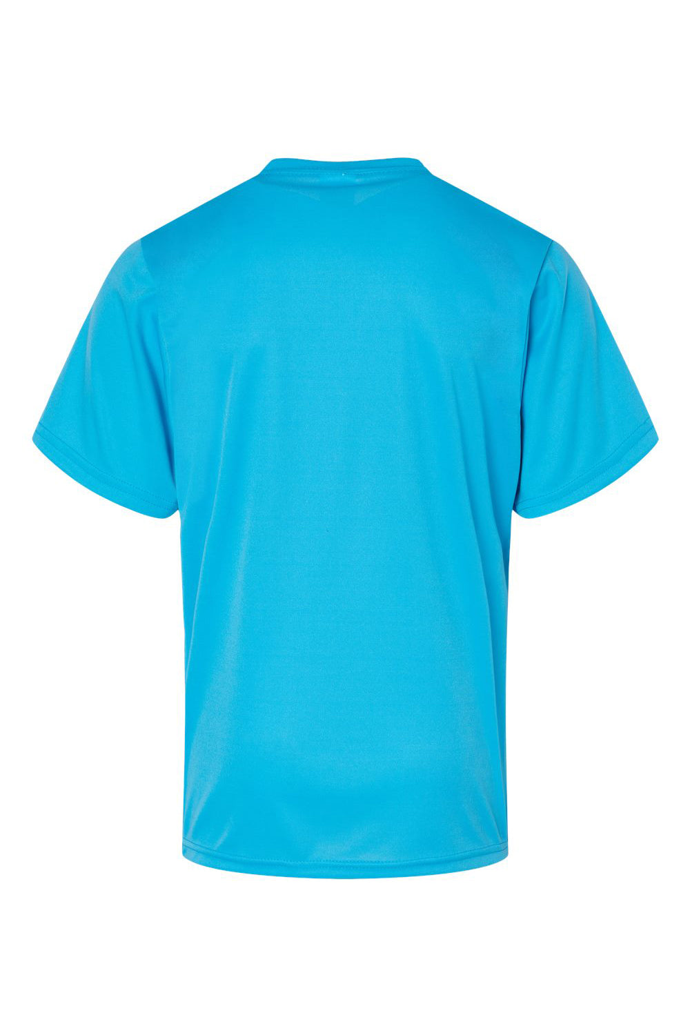 C2 Sport 5200 Youth Performance Moisture Wicking Short Sleeve Crewneck T-Shirt Electric Blue Flat Back