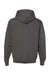 C2 Sport 5500 Mens Hooded Sweatshirt Hoodie Charcoal Grey Flat Back