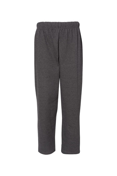C2 Sport 5577 Mens Open Bottom Sweatpants w/ Pockets Charcoal Grey Flat Front