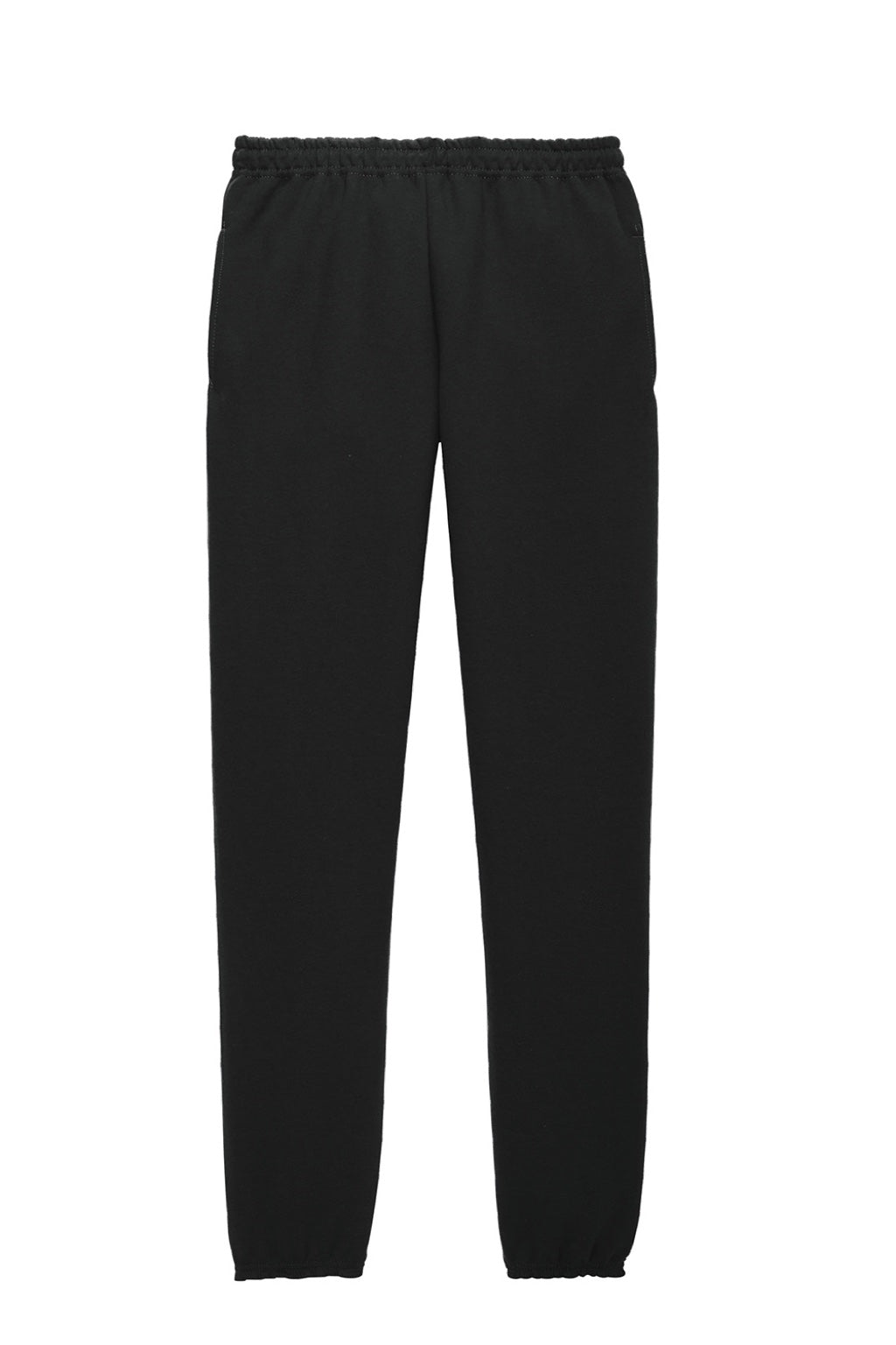 Jerzees 4850MP/4850MR Mens Super Sweats NuBlend Pill Resistant Fleece Sweatpants w/ Pockets Black Flat Front