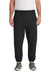 Jerzees 4850MP/4850MR Mens Super Sweats NuBlend Pill Resistant Fleece Sweatpants w/ Pockets Black Model Front
