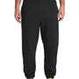 Jerzees Mens Super Sweats NuBlend Pill Resistant Fleece Sweatpants w/ Pockets - Black