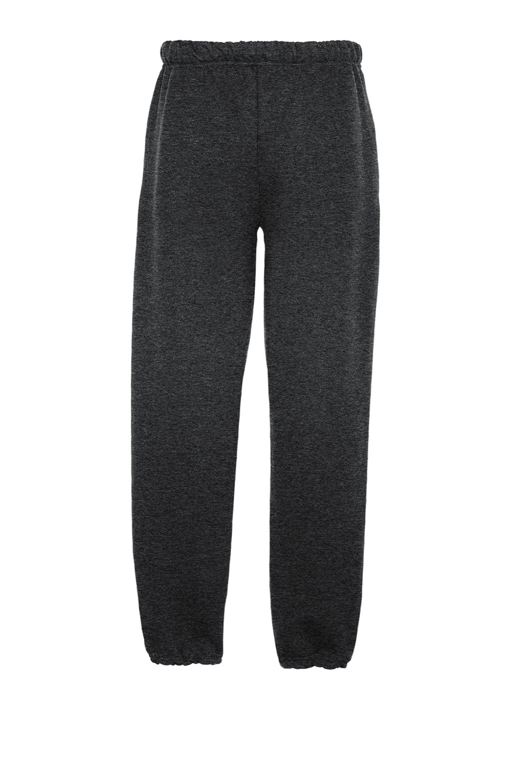 Jerzees 4850MP/4850MR Mens Super Sweats NuBlend Pill Resistant Fleece Sweatpants w/ Pockets Heather Black Flat Back