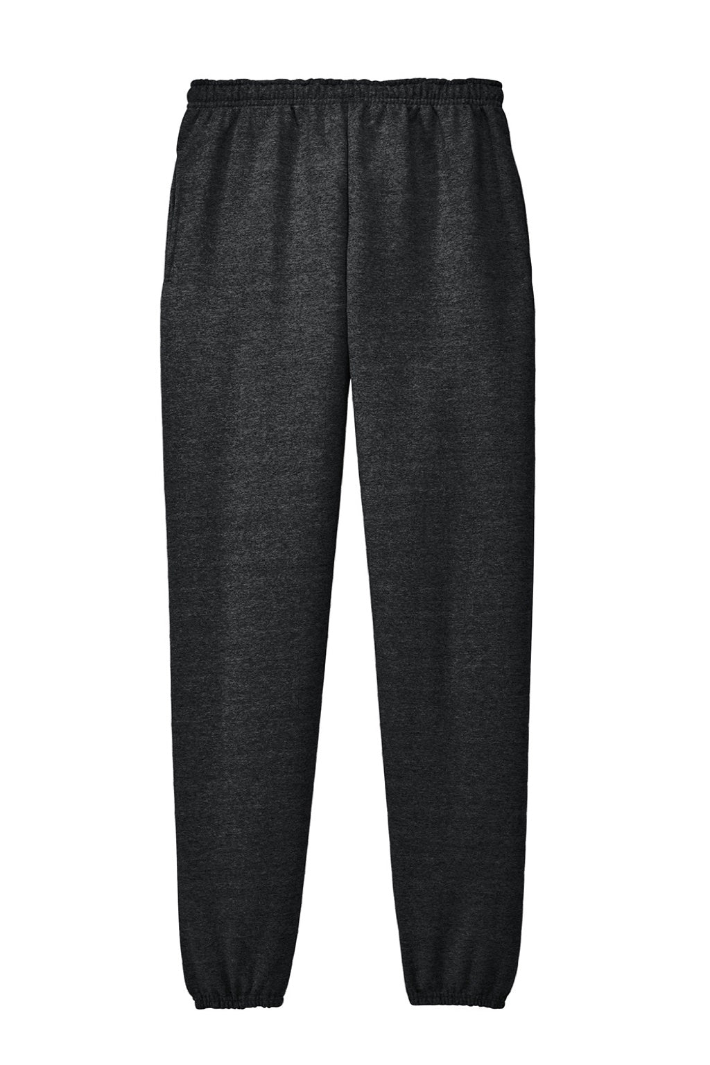 Jerzees 4850MP/4850MR Mens Super Sweats NuBlend Pill Resistant Fleece Sweatpants w/ Pockets Heather Black Flat Front