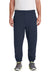 Jerzees 4850MP/4850MR Mens Super Sweats NuBlend Pill Resistant Fleece Sweatpants w/ Pockets Navy Blue Model Front