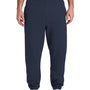 Jerzees Mens Super Sweats NuBlend Pill Resistant Fleece Sweatpants w/ Pockets - Navy Blue
