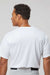 Alleson Athletic 7930 Mens B-Core Placket Short Sleeve Jersey White Model Back
