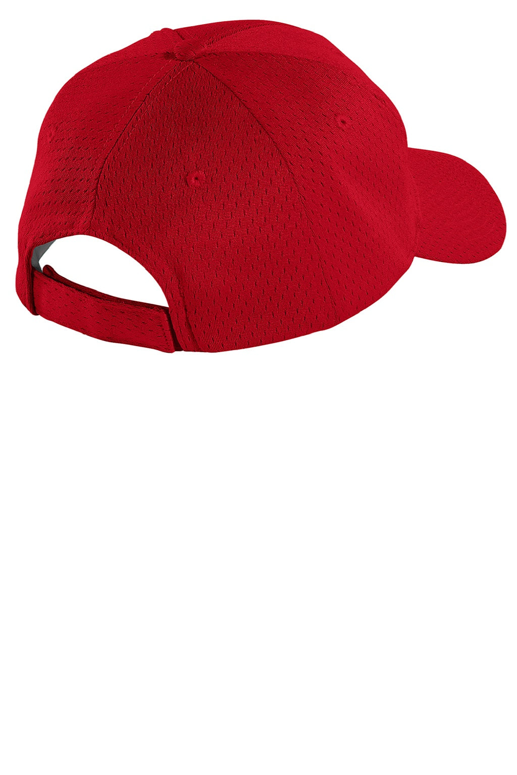 Port Authority Hats YC833 Youth Pro Mesh Adjustable Hat Red Flat Back