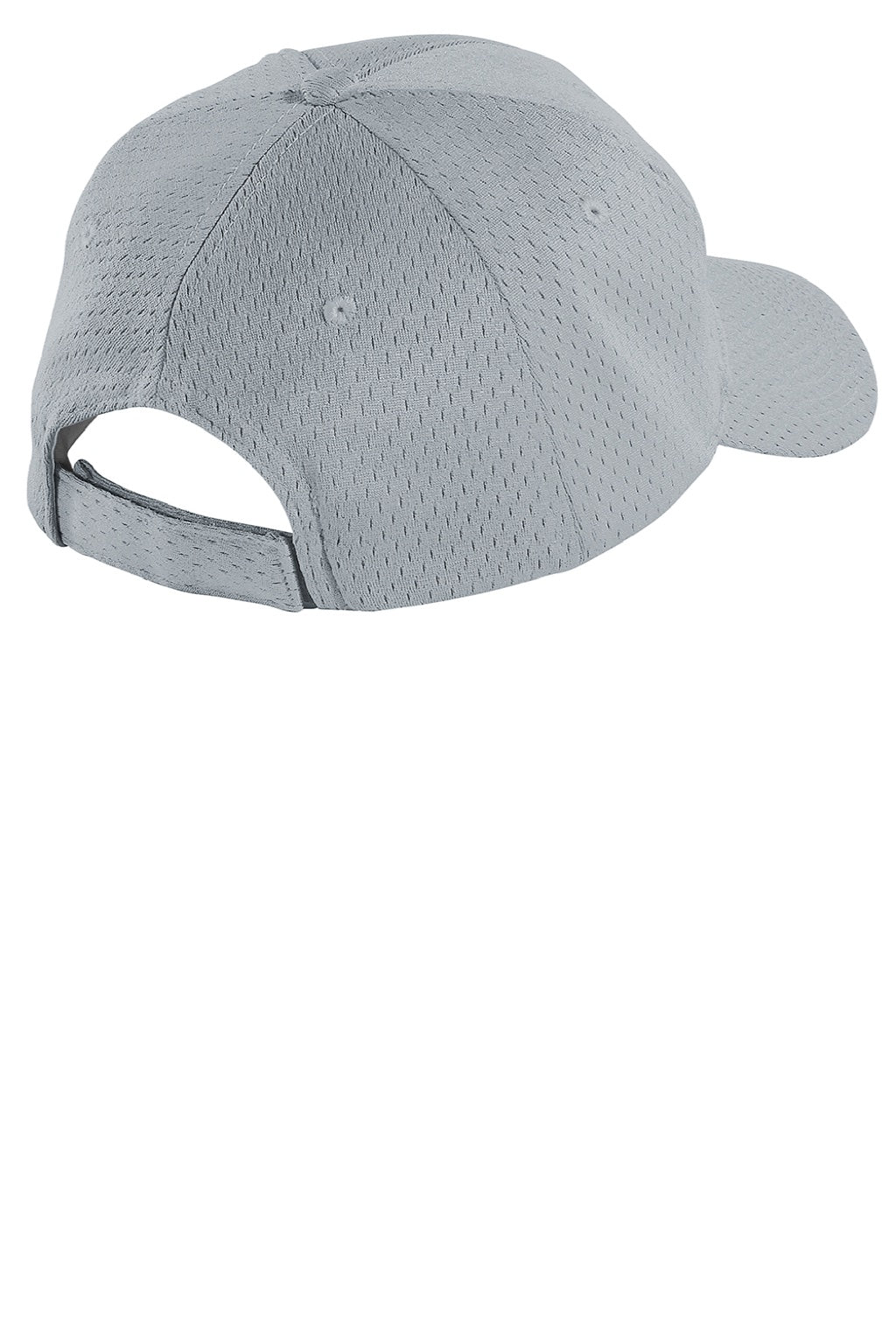 Port Authority Hats YC833 Youth Pro Mesh Adjustable Hat Silver Grey Flat Back