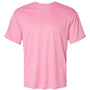 Badger Mens B-Core Moisture Wicking Short Sleeve Crewneck T-Shirt - Pink - NEW