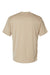 Badger 4120 Mens B-Core Moisture Wicking Short Sleeve Crewneck T-Shirt Sand Flat Back