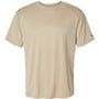 Badger Mens B-Core Moisture Wicking Short Sleeve Crewneck T-Shirt - Sand - NEW
