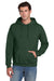 Jerzees 4997M/4997MR Mens Super Sweats NuBlend Pill Resistant Fleece Hooded Sweatshirt Hoodie w/ Pouch Pocket Forest Green Model Front
