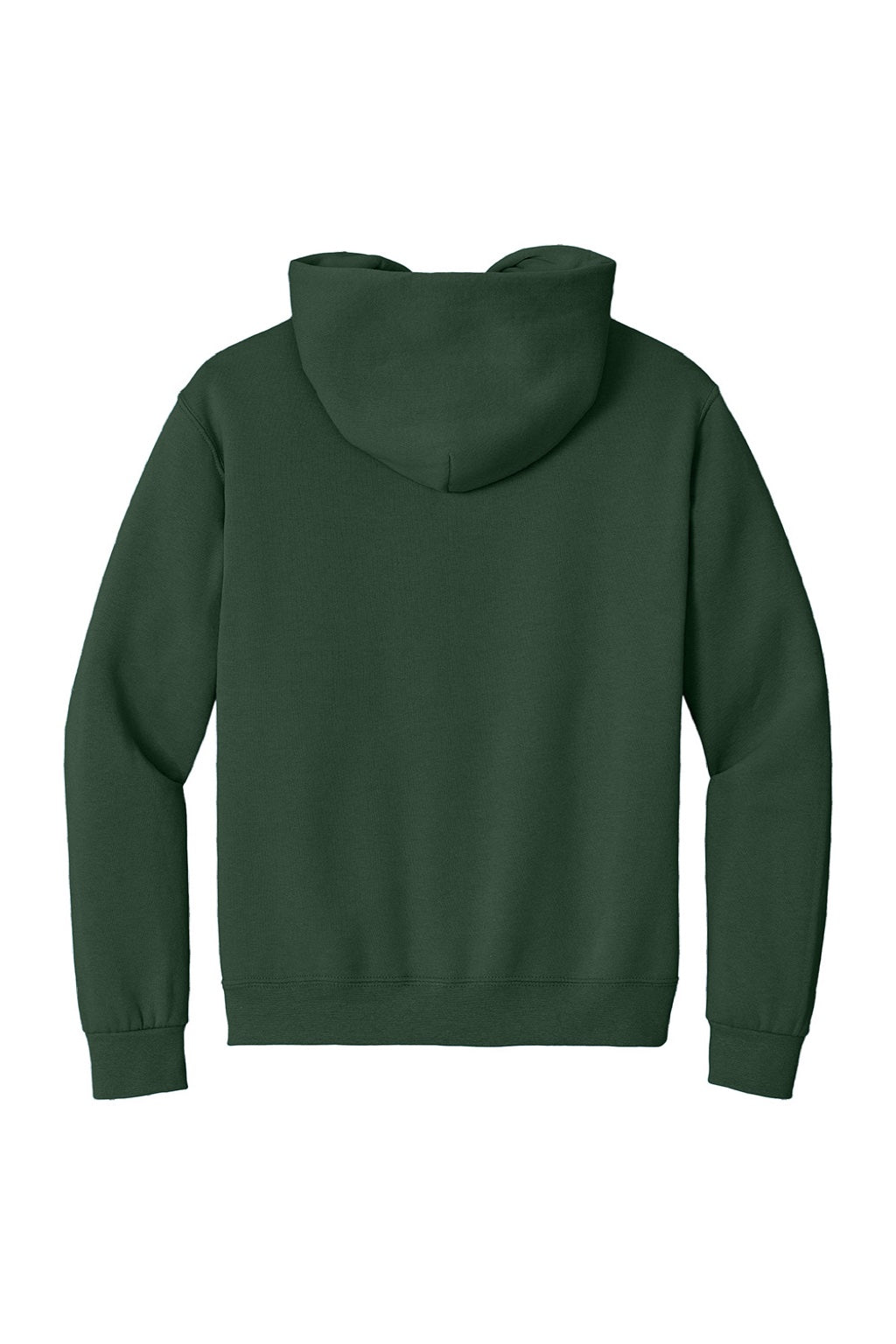 Jerzees 4997M/4997MR Mens Super Sweats NuBlend Pill Resistant Fleece Hooded Sweatshirt Hoodie w/ Pouch Pocket Forest Green Flat Back