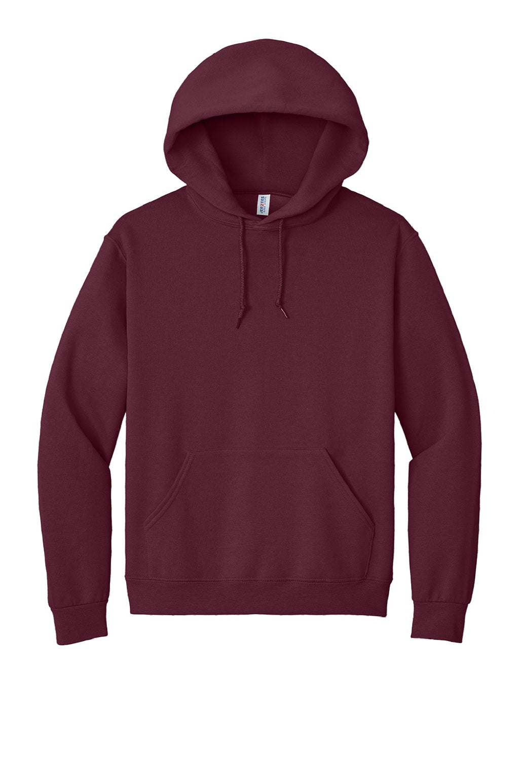 Jerzees 4997M/4997MR Mens Super Sweats NuBlend Pill Resistant Fleece Hooded Sweatshirt Hoodie w/ Pouch Pocket Maroon Flat Front