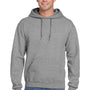 Jerzees Mens Super Sweats NuBlend Pill Resistant Fleece Hooded Sweatshirt Hoodie w/ Pouch Pocket - Oxford Grey