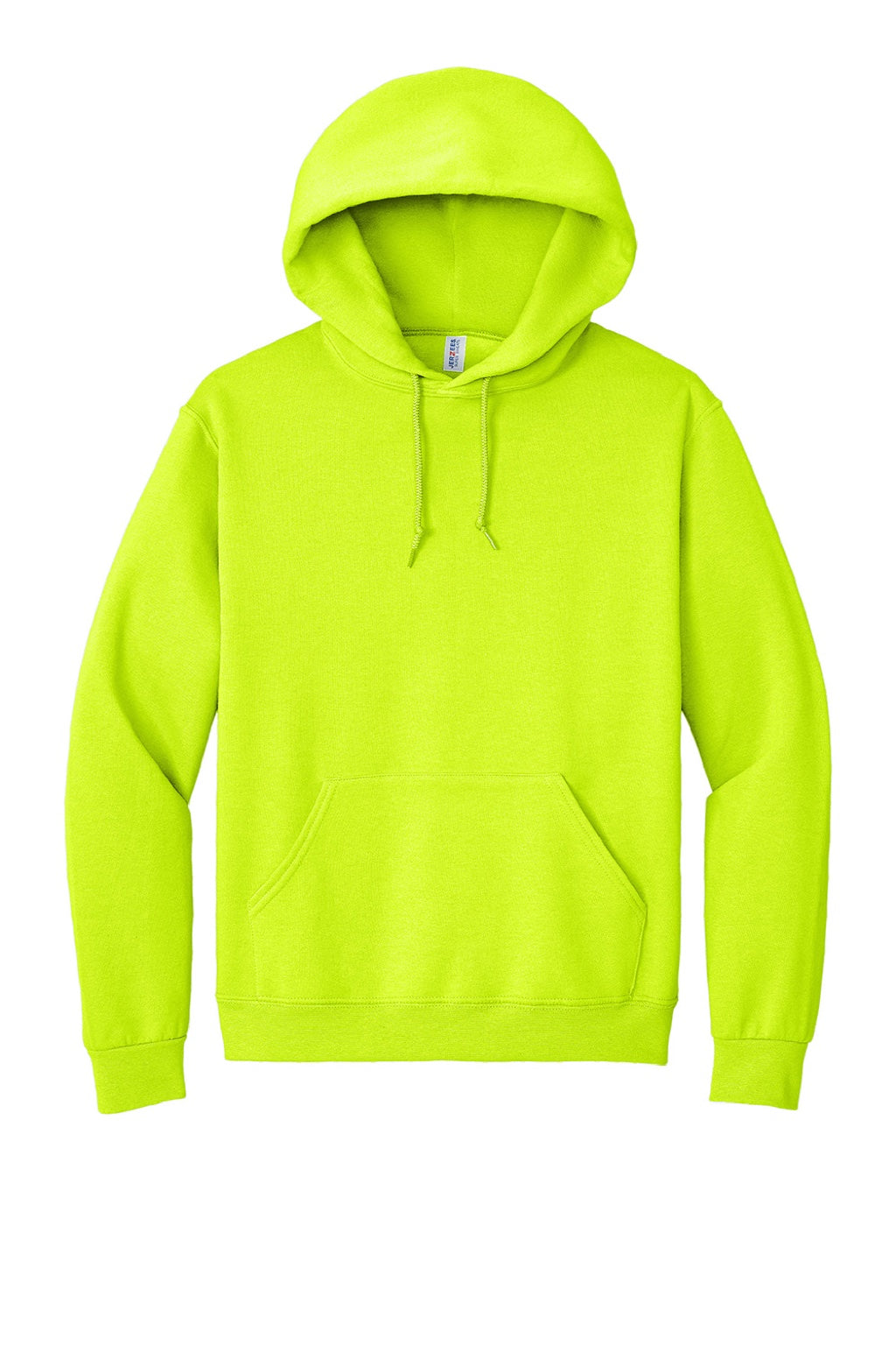 Jerzees 4997M/4997MR Mens Super Sweats NuBlend Pill Resistant Fleece Hooded Sweatshirt Hoodie w/ Pouch Pocket Safety Green Flat Front